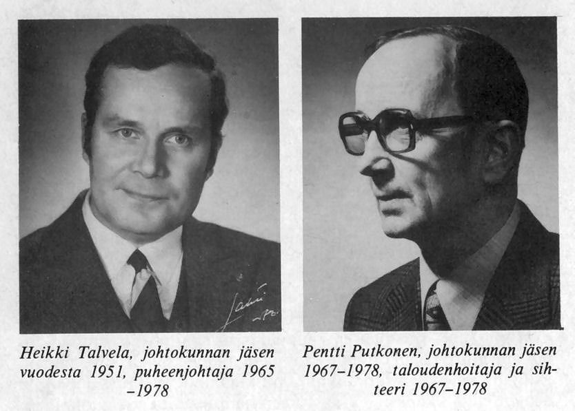 Heikki Talvela ja Pentti Putkonen