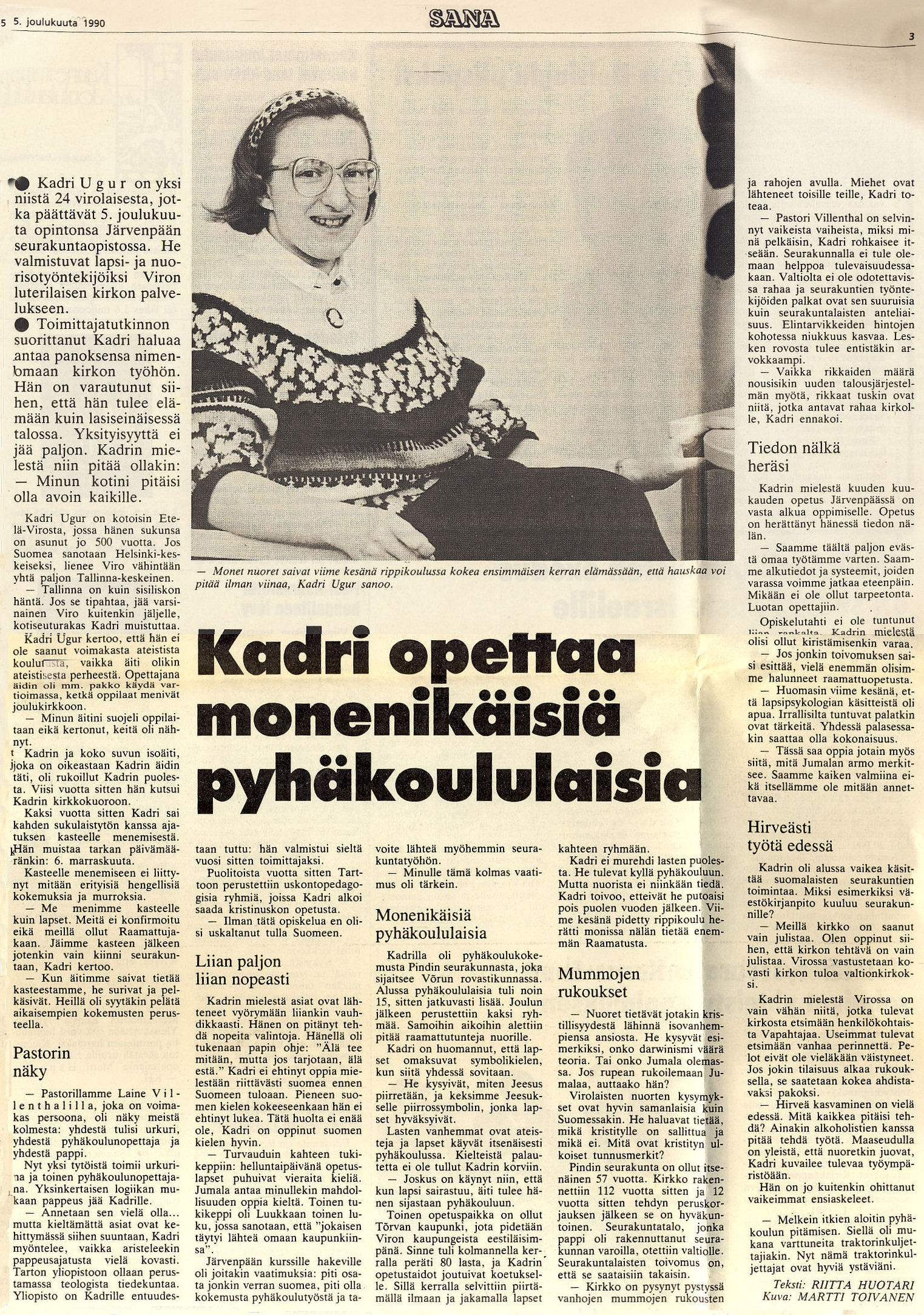 Viro-projekti Kadri Ugurin haastattelu